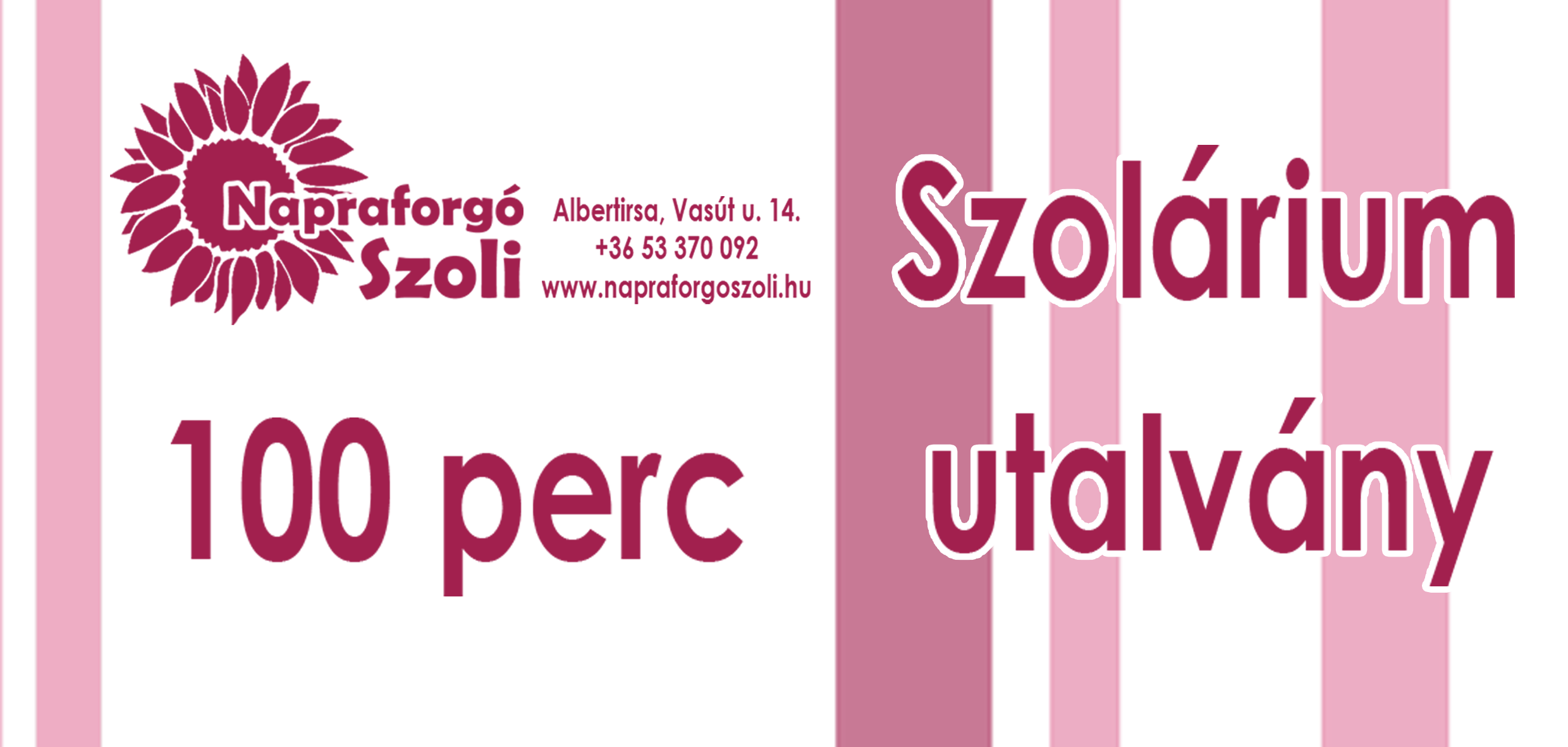 100 perces utalvány