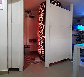 MokkaVibroSzoli - álló, gyorsan mélybarnító